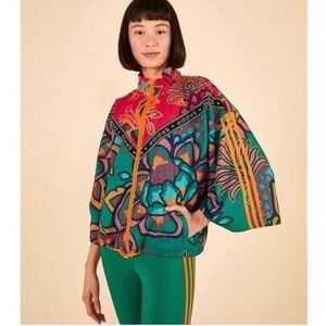 Adidas Farm Rio Floral Track Jacket Windbreaker Lightweight Small